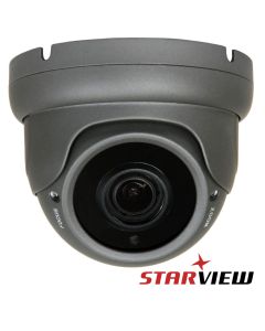 5MP, 2.8-12mm manual vari-focal lens, TVI-AHD-CVI-CVBS, Metal Turret Camera, Ultra low light Sony Starvis sensor, Grey