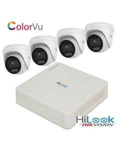 4x 1080p, IP ColorVu Turret Camera/NVR bundle, HiLook by Hikvision