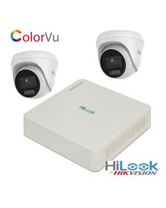 2x 1080p, IP ColorVu Turret Camera/NVR bundle, HiLook by Hikvision